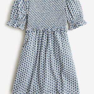 Crewcuts Kids Dress with Blue and White Pattern
